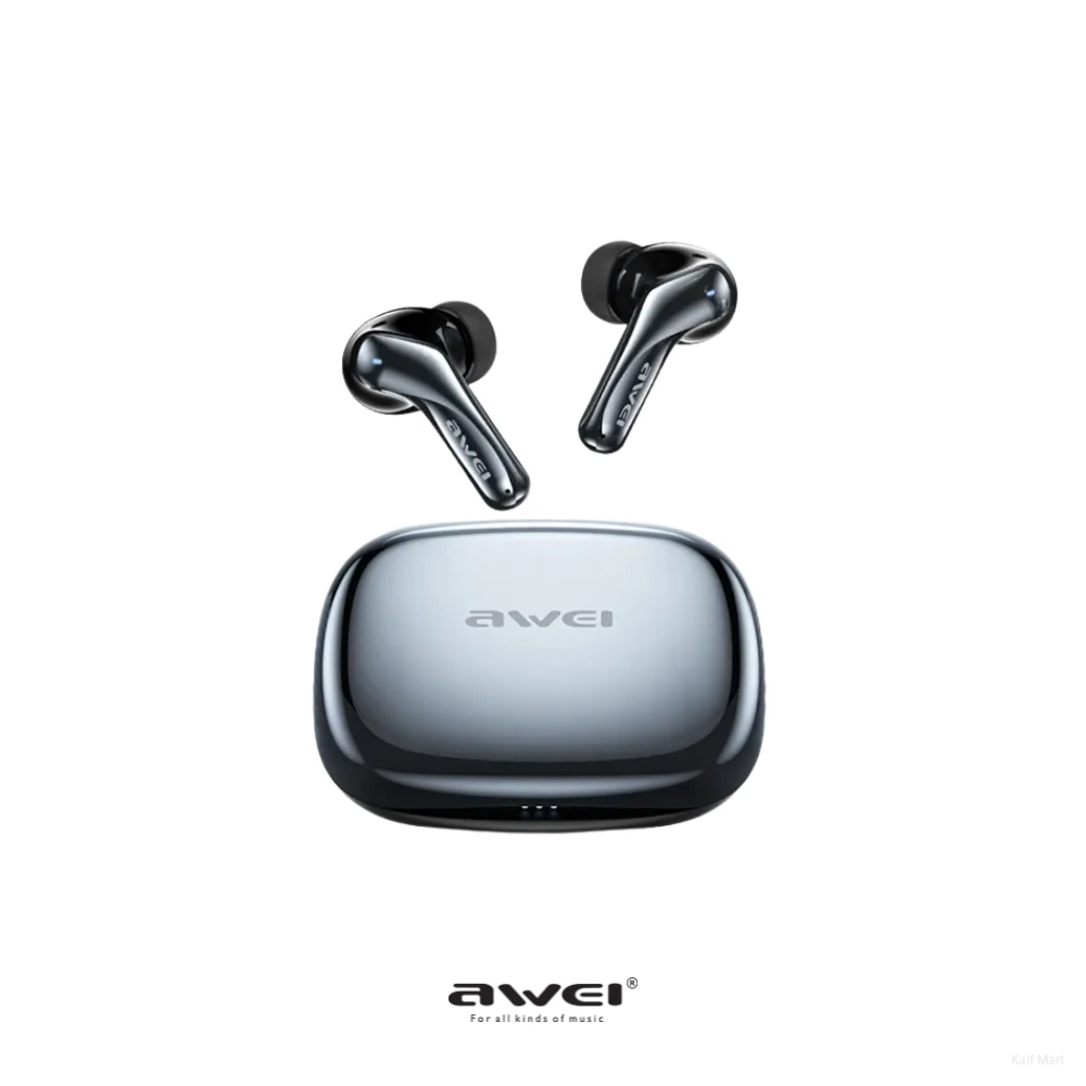 Awei T230 ANC Pro TWS Earbuds | Active Noise Cancelling & LED Display