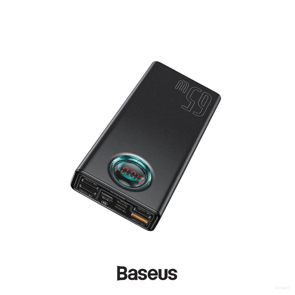 Baseus Amblight 65W Power Bank 30,000mAh | 65W PD Laptop Fast Charger