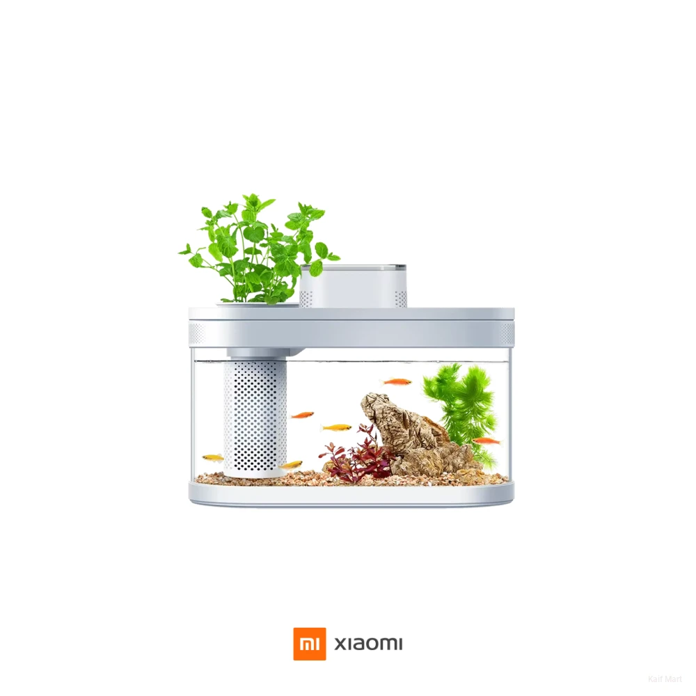 Xiaomi Geometry Small Water Garden Fish Tank | Self-Cleaning Aquaponic Aquarium