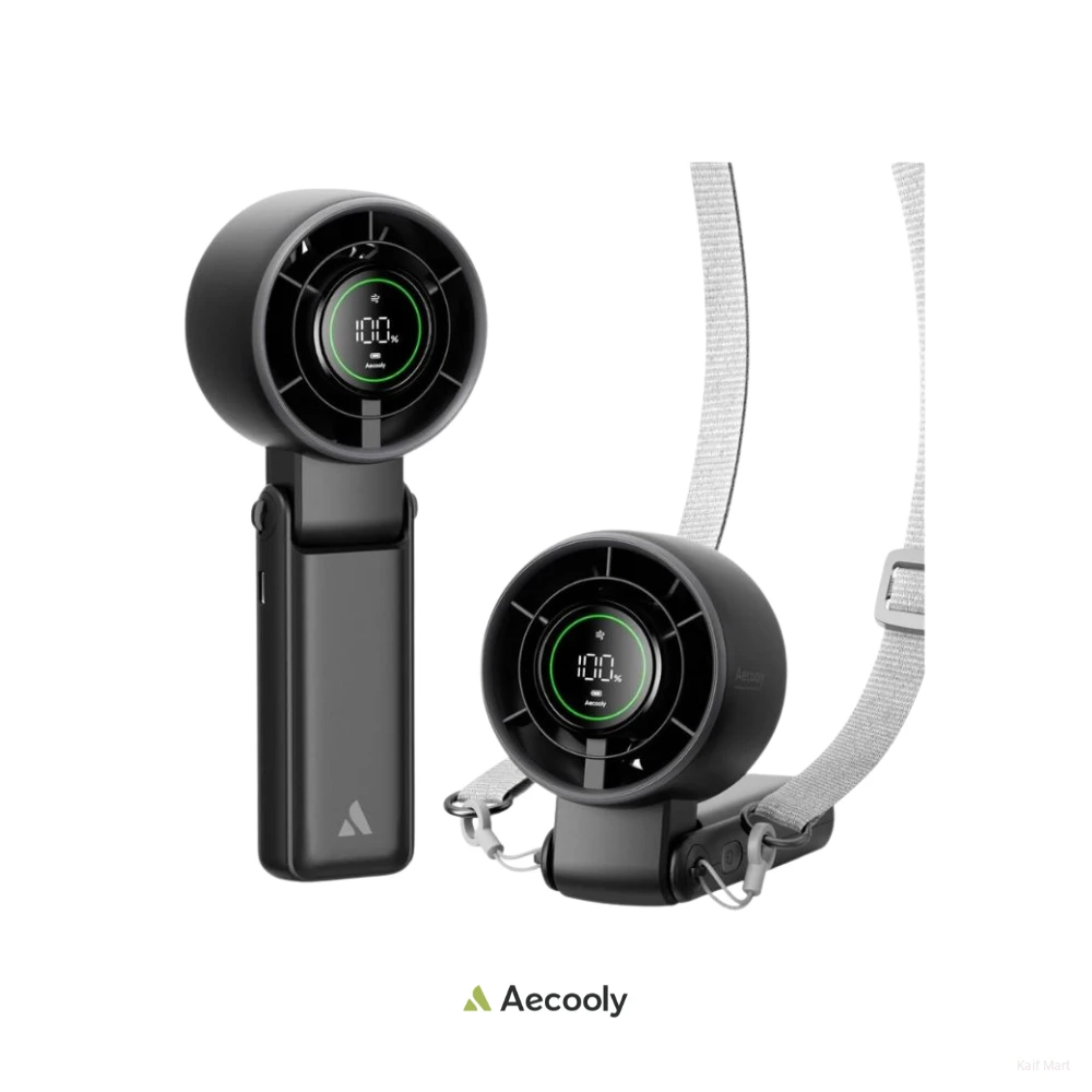 Aecooly Halo 02 Portable Fan | 5000mAh | 7000 RPM Turbo Cooling kaifmart