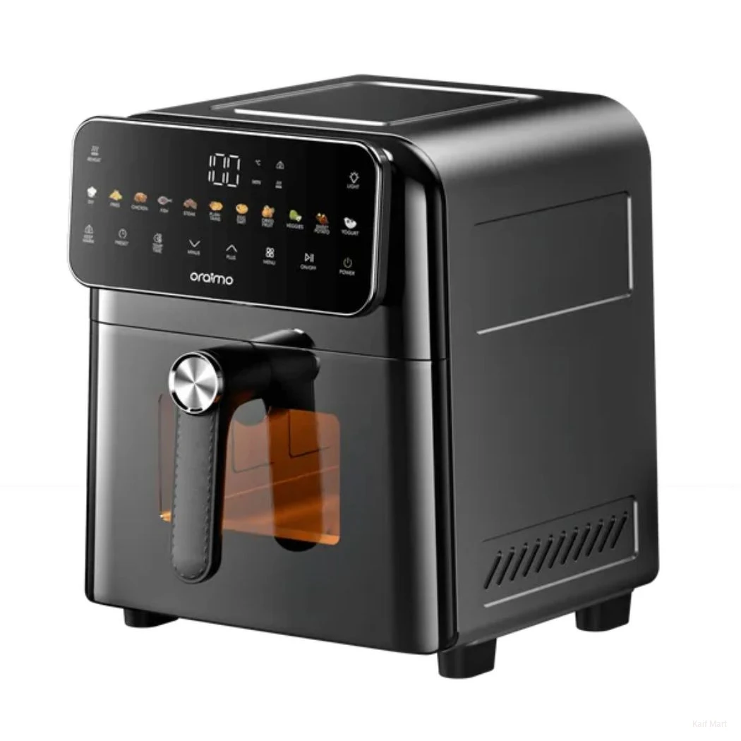 oraimo NutriFry S1 6L Air Fryer 1500W, 230°C High-Temp, Metal Finish