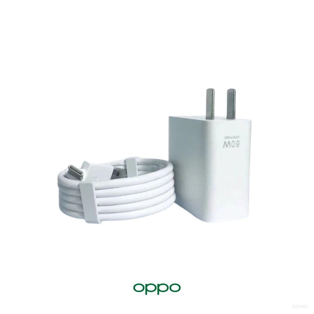 Oppo 80W SuperVOOC Flash Charger | Original Ultra-Fast Power Adapter