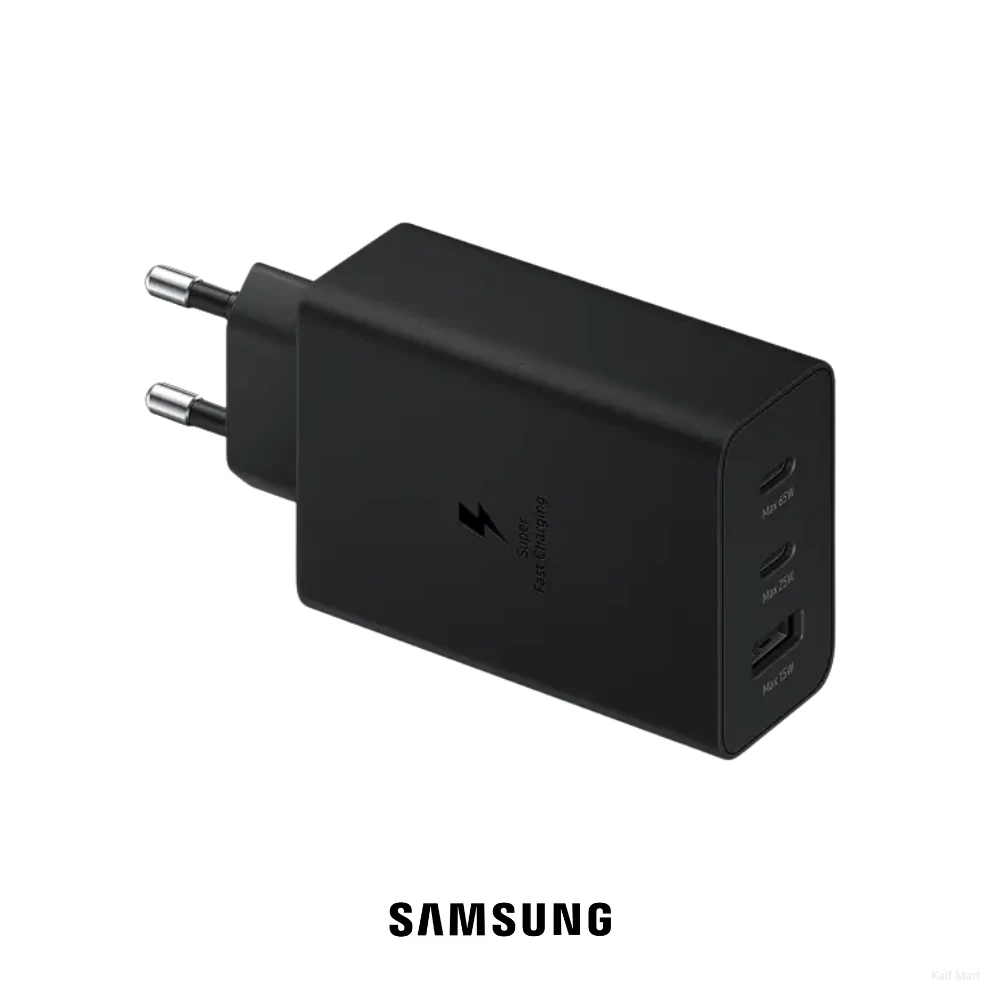 Samsung 65W Trio Power Adapter | USB-C & USB-A Super Fast Charging