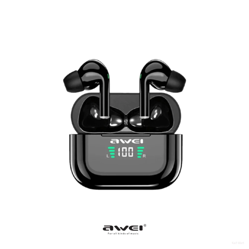 Awei T29P TWS Earbuds | LED Digital Display & Deep Bass