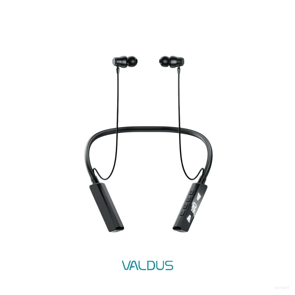 Valdus VS-50 Wireless Neckband | 50 Hours Playtime & LED Display