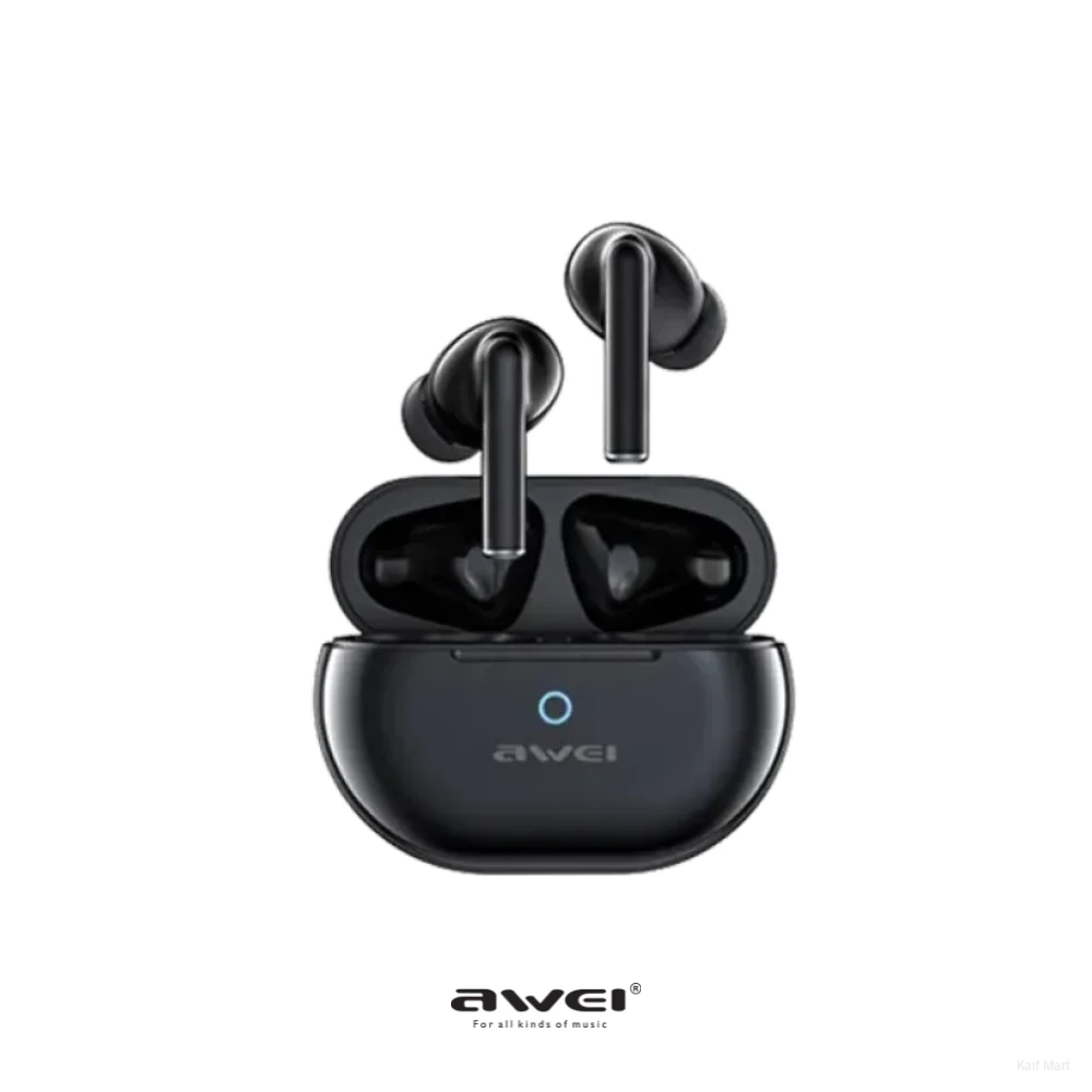 Awei T61 TWS Earbuds | ENC Noise Reduction & LED Display