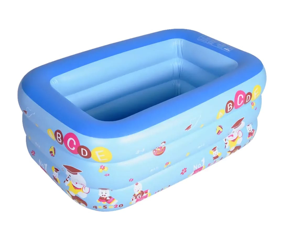 Inflatable Swimming Pool for Kids - 110cm - Blue