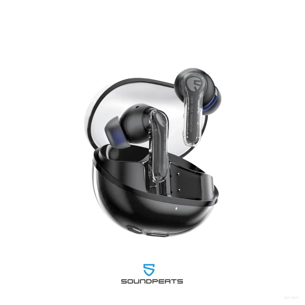 SoundPEATS Clear | Transparent Design & 12mm Dynamic Driver Earbuds