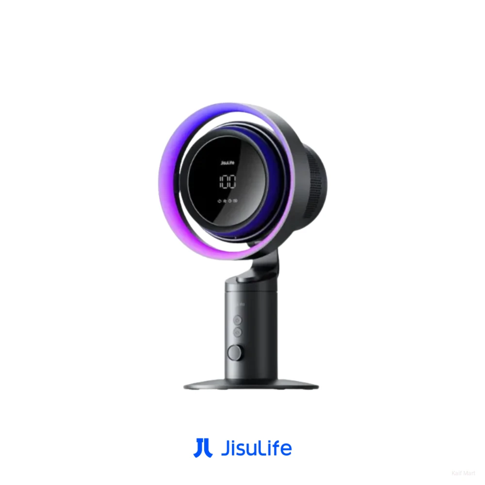 JISULIFE Table Fan Pro3 | 100-Speed Turbo Fan | 8000mAh Battery