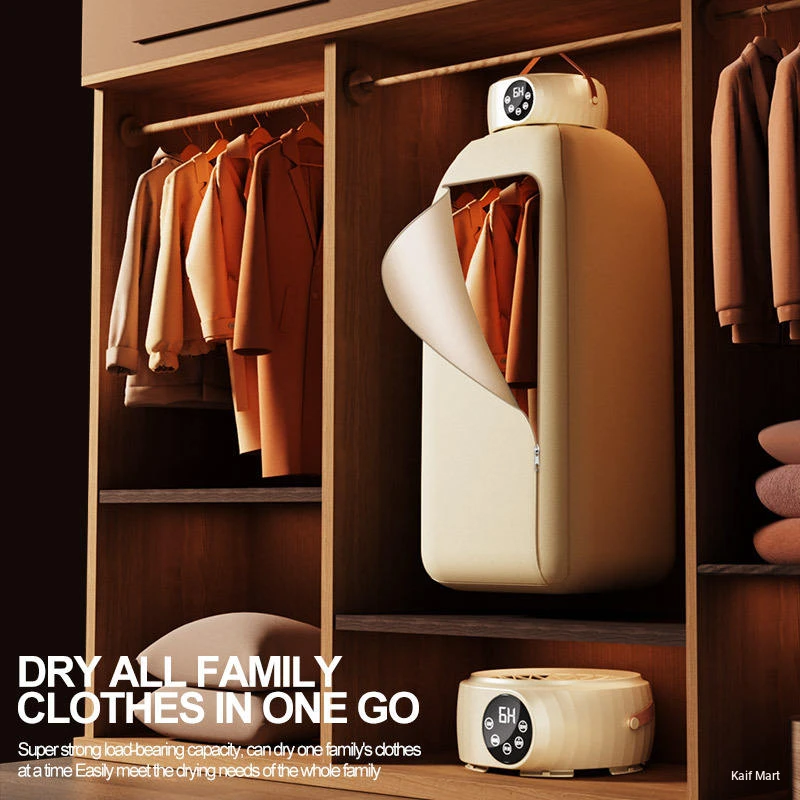 Electric Clothes Dryer Compact Foldable Mini Dryer Machine