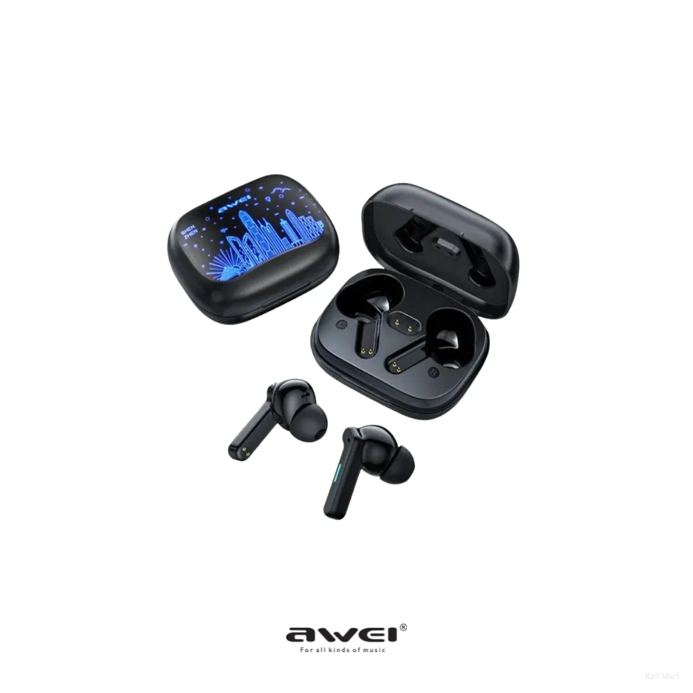 Awei T53 ANC TWS Earbuds | Active Noise Cancellation & Deep Bass
