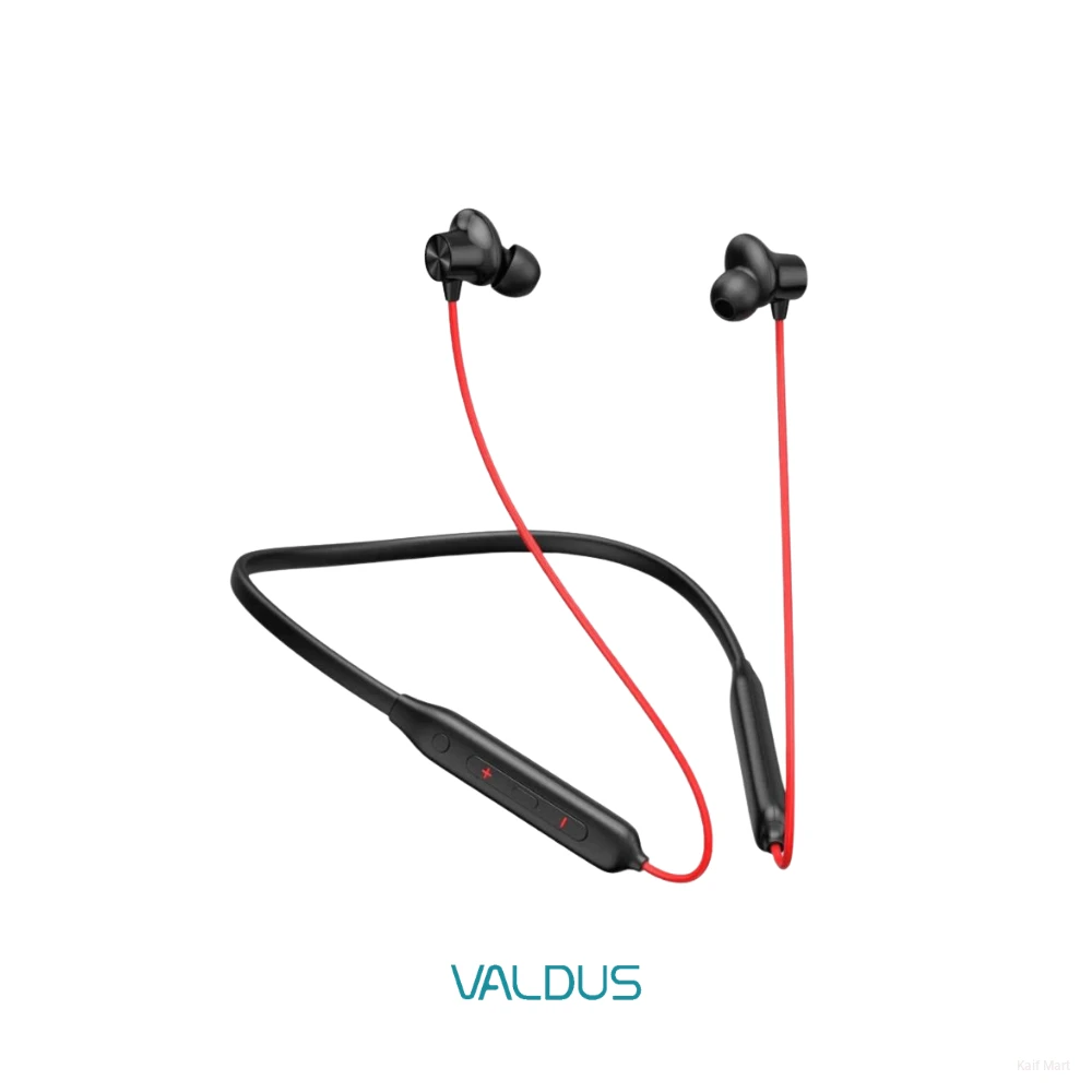 Valdus VS-63 Wireless Neckband | 60 Hours Playtime & LED Display