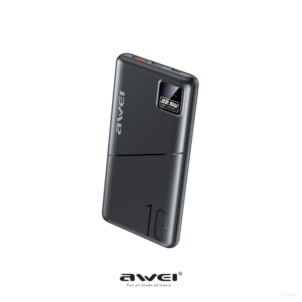 Awei PA-36 10000mAh Power Bank | 22.5W PD Super Fast Charging