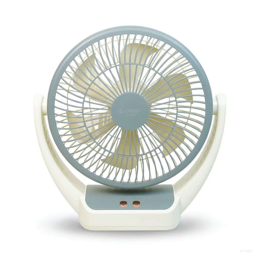 JYSUPER JY-2526 Professional USB Rechargeable Table Fan 8000mh battery
