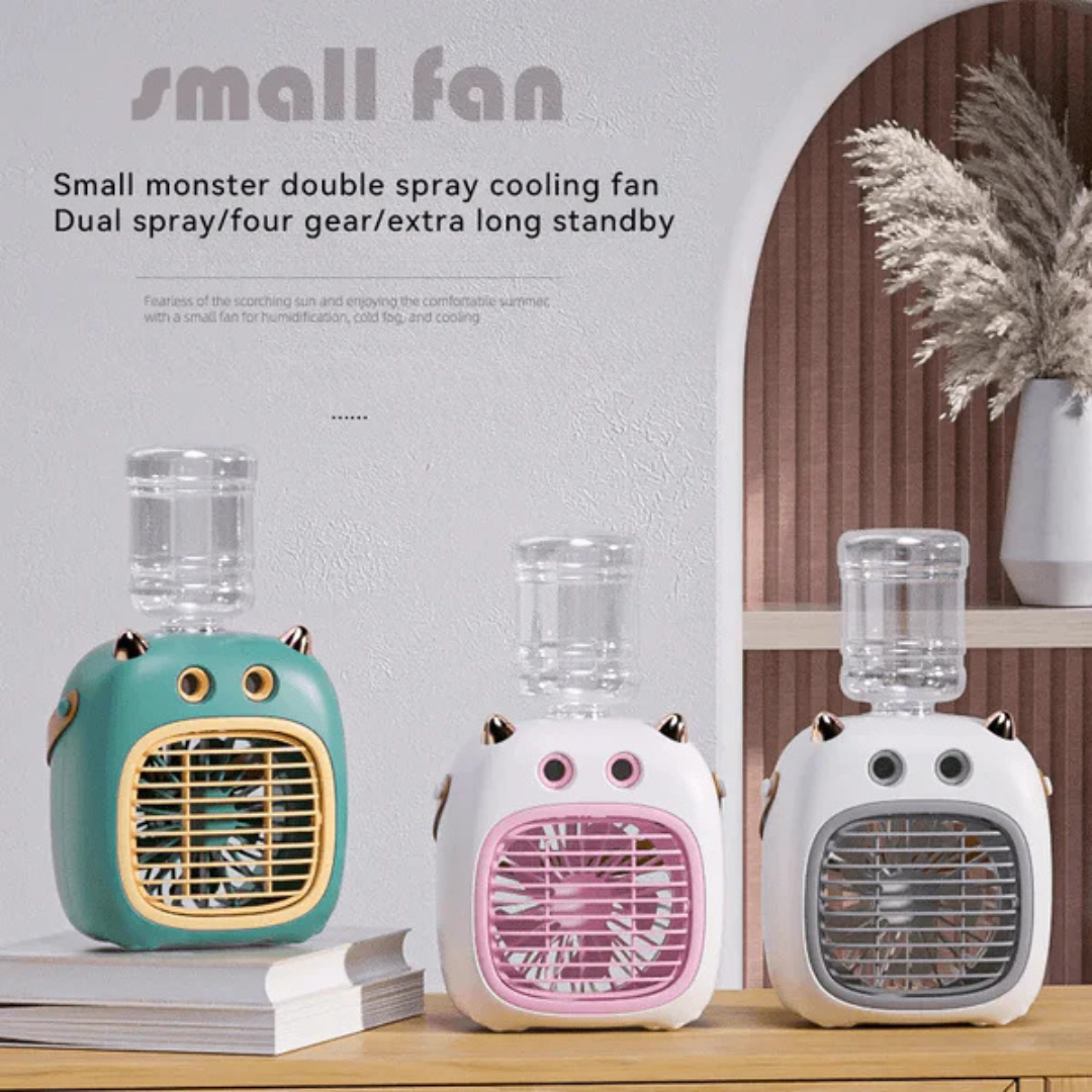 New Small Monster Dual Spray Desk Fan