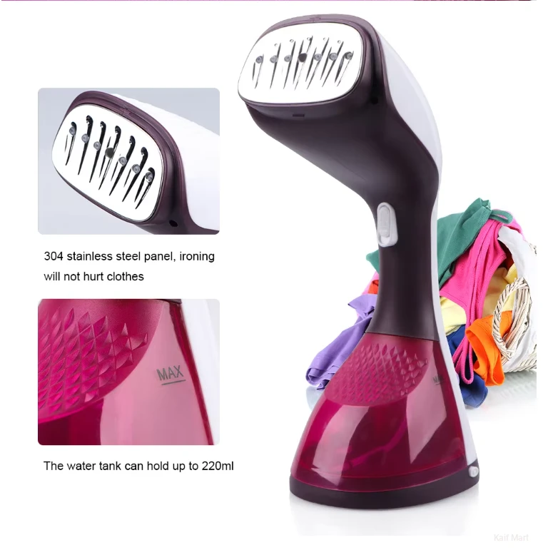 RAF 2-in-1 Handheld Clothes Steame Iron Machine - Portable Mini Steam Iron for Home, Travel & Office