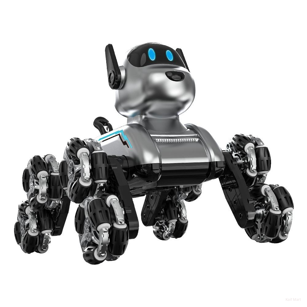 Eight-Wheel RC Stunt Mechanical Robot Dog for Boys