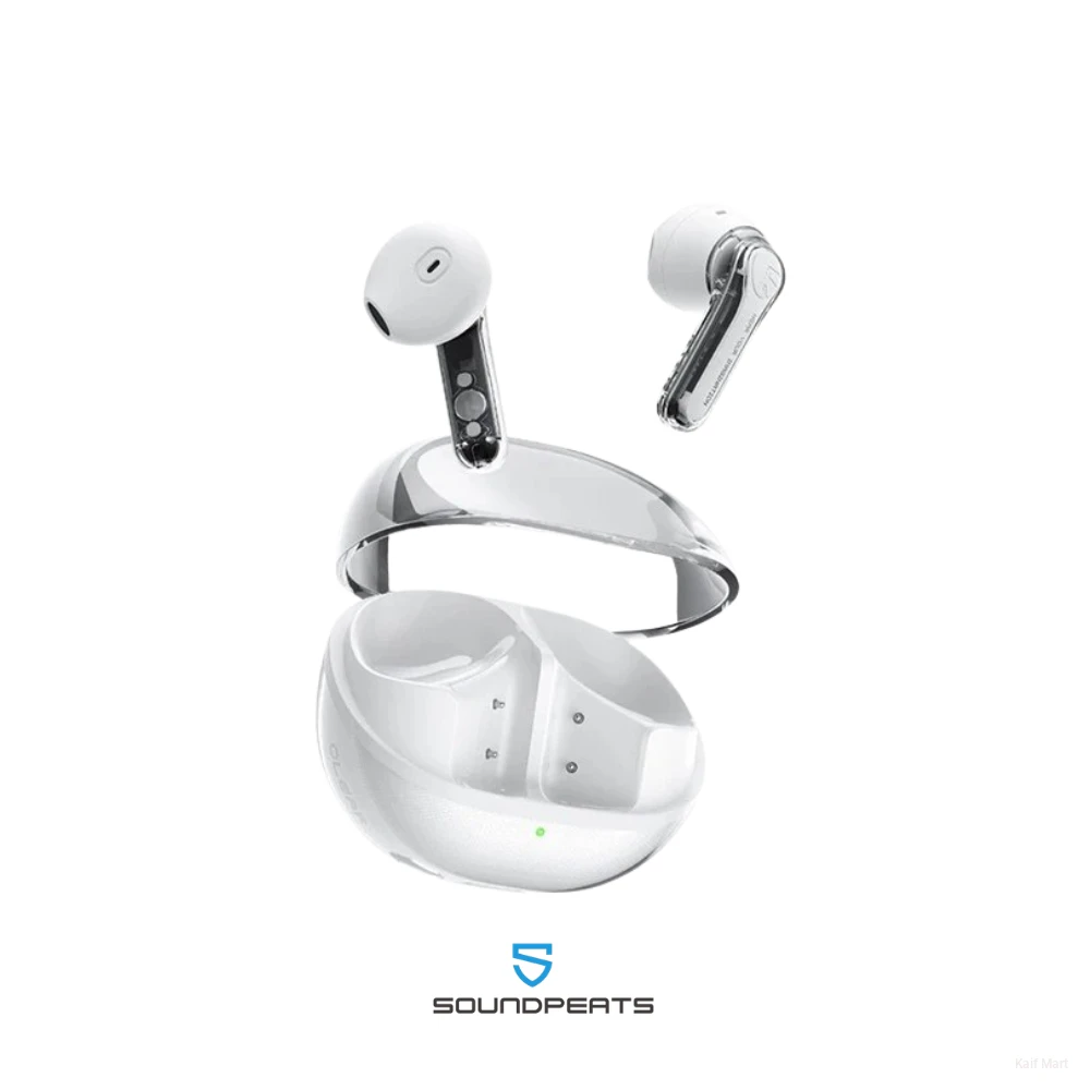 SoundPEATS Clear Pods | Transparent Design & 13mm Dynamic Drivers