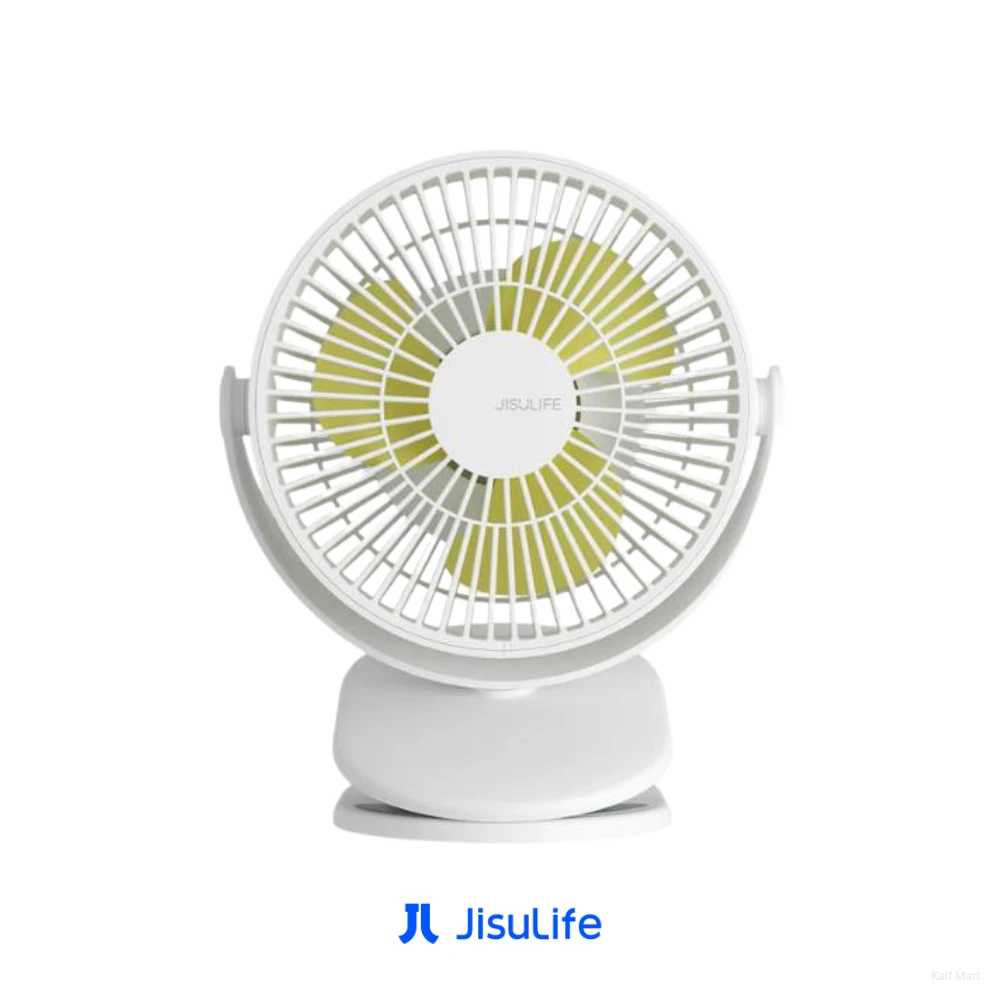 JISULIFE FA18S Clip Fan | 4000mAh Rechargeable | Baby-Safe Design