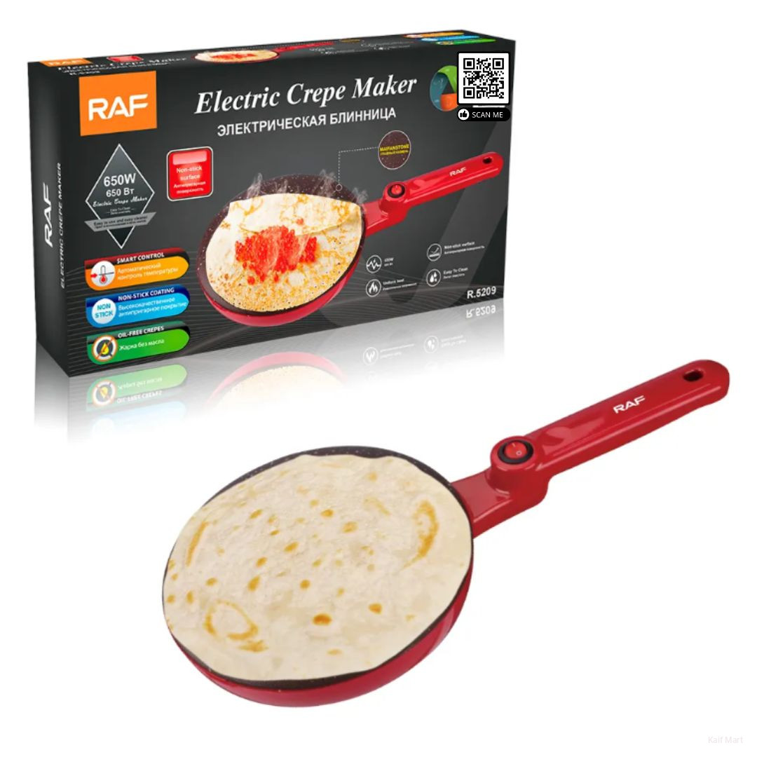 RAF Smart Control Non-stick Electric Crepe maker