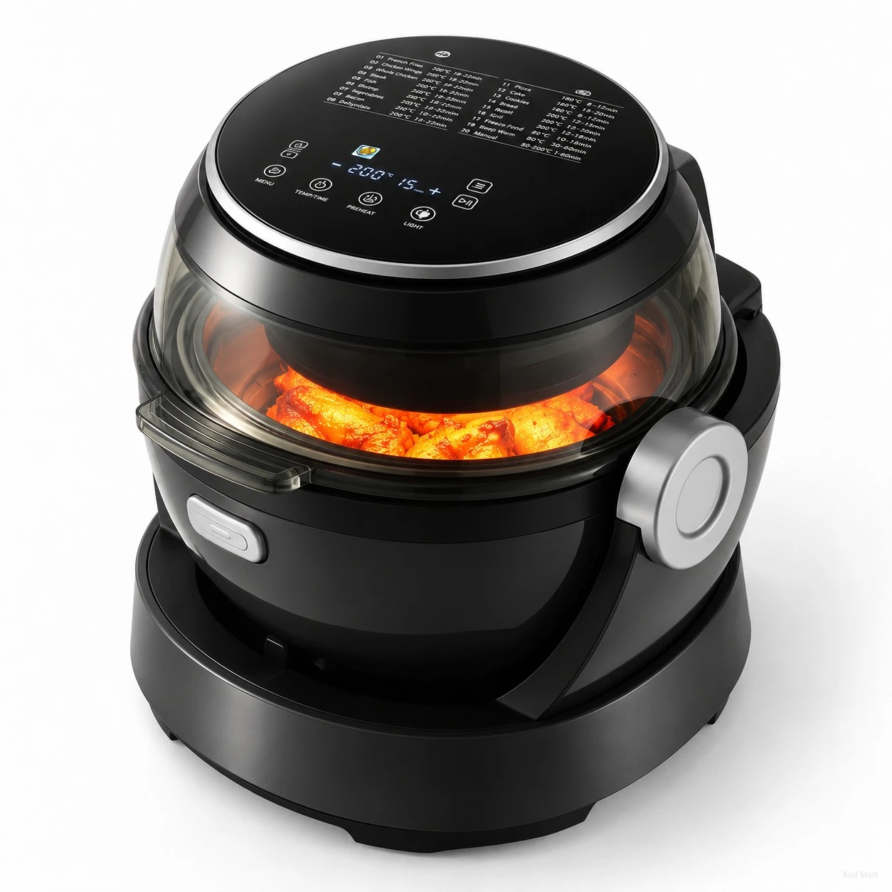 3D Aero Fryer 8L Electric Air Fryer – 1700W 360° Rotating Multifunctional Air Fryer Oven