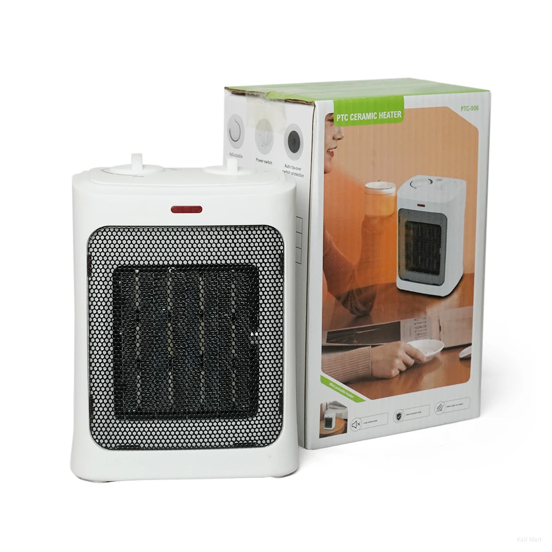 Portable Electric PTC Heater with Adjustable Thermostat – 1500W