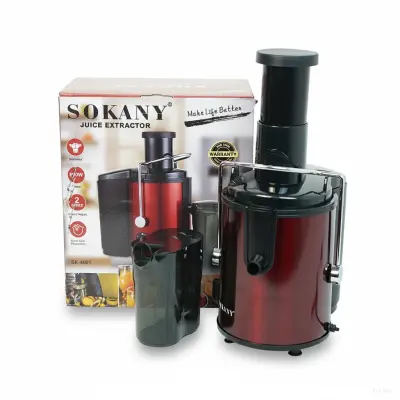 Sokany SK-4001 Electric Centrifugal Juice Extractor (800W) – Best Juicer Machine in Bangladesh with Wide Feed Chute