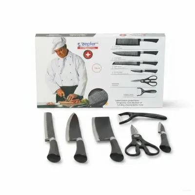 Zepter Germany Original 6pcs Knife Set Black