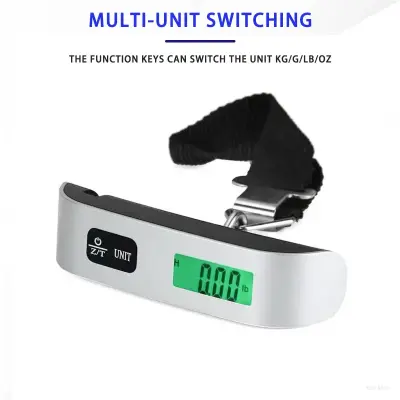 Portable Scale Digital LCD Display 110lb/50kg Electronic Luggage Hanging Suitcase Travel Weighs Baggage Bag Weight Balance 1pcs