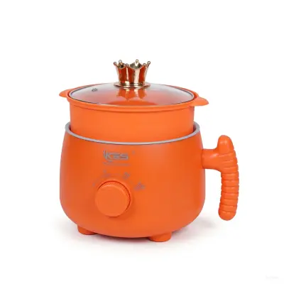 KES 18cm Multi-Purpose Electric Cooker with Steamer & Marble Coated Inner Pot